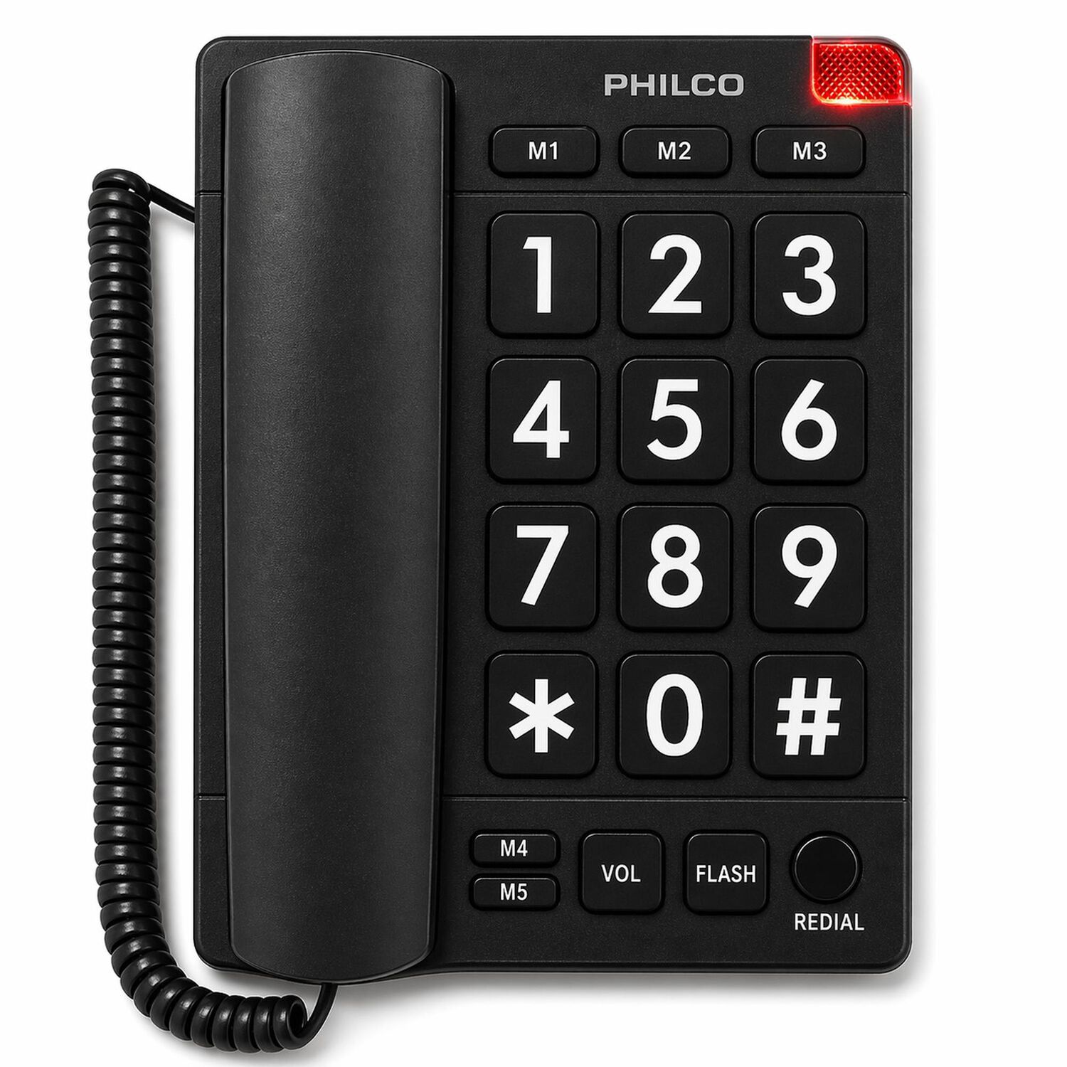 Telefono De Red Fija Adulto Mayor Con N&uacute;meros Grandes 170bk image number 0.0