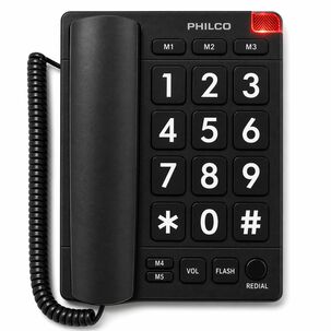 Telefono De Red Fija Adulto Mayor Con N&uacute;meros Grandes 170bk