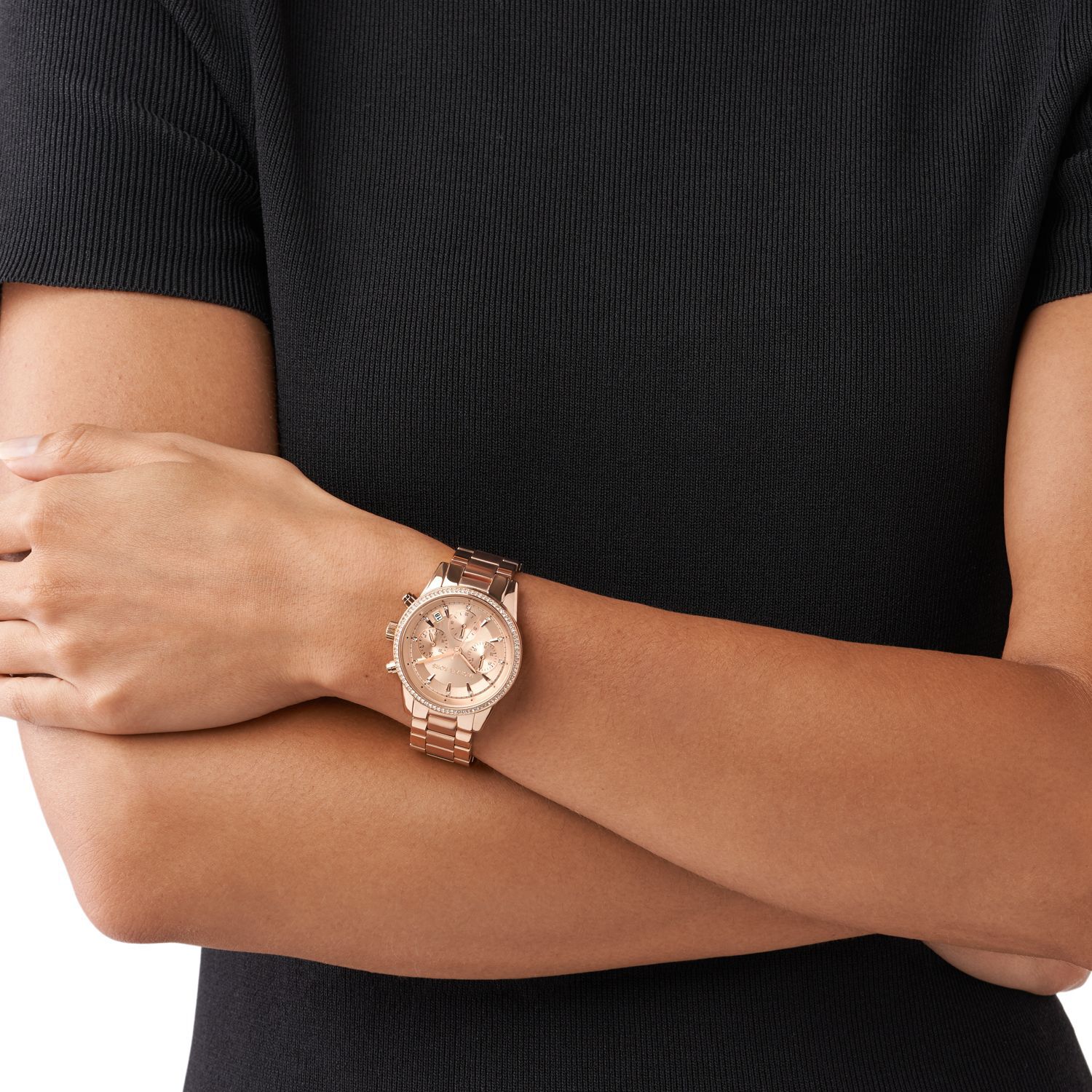 Reloj Oro Rosa Michael Kors Mujer Mk6357 image number 2.0