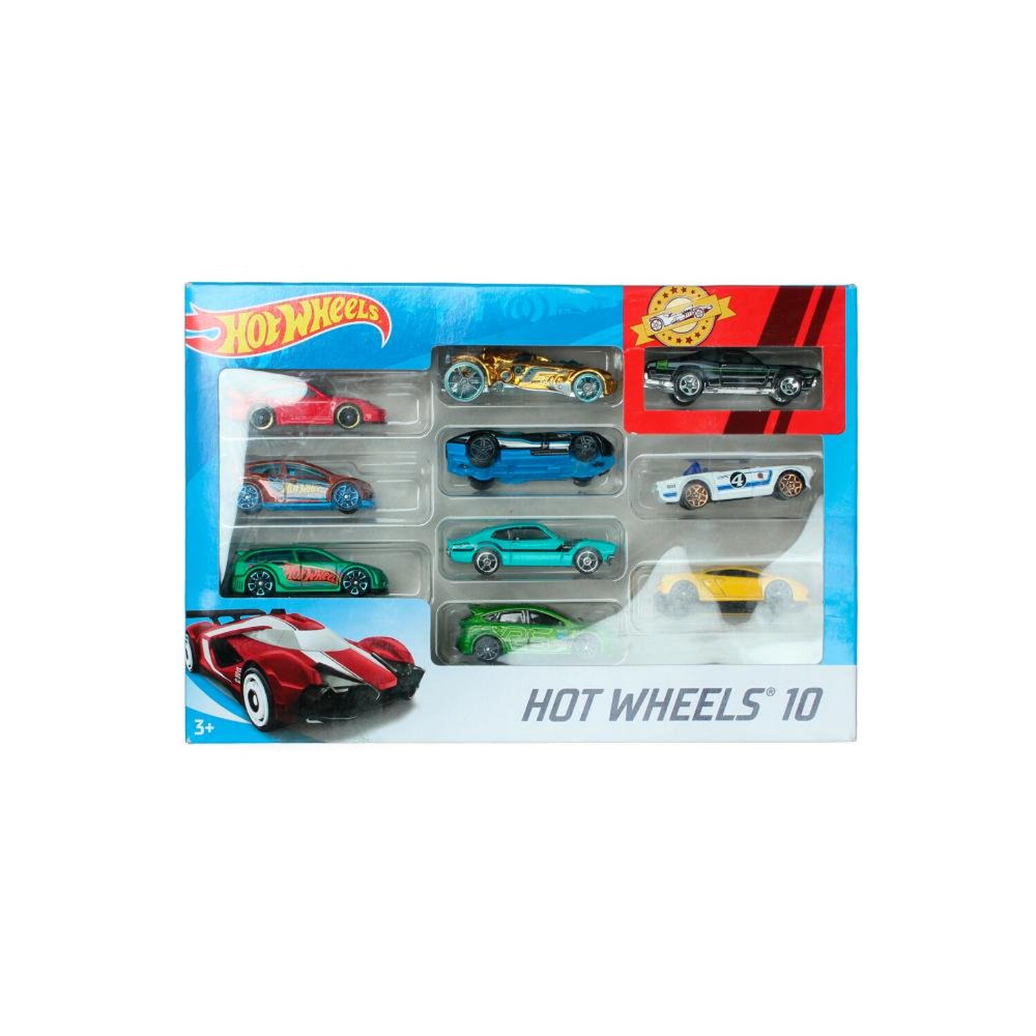 Auto De Juguete Hotwheels Surtido Pack 10 Vehiculos image number 0.0
