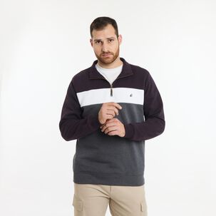Polerón Bloque Color Regular Cuello Alto Hombre Herald