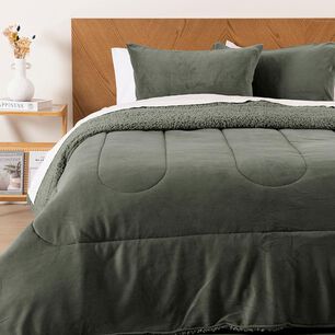 Plum&oacute;n Sherpa Mashini Corduroy Coral / 2 Plazas