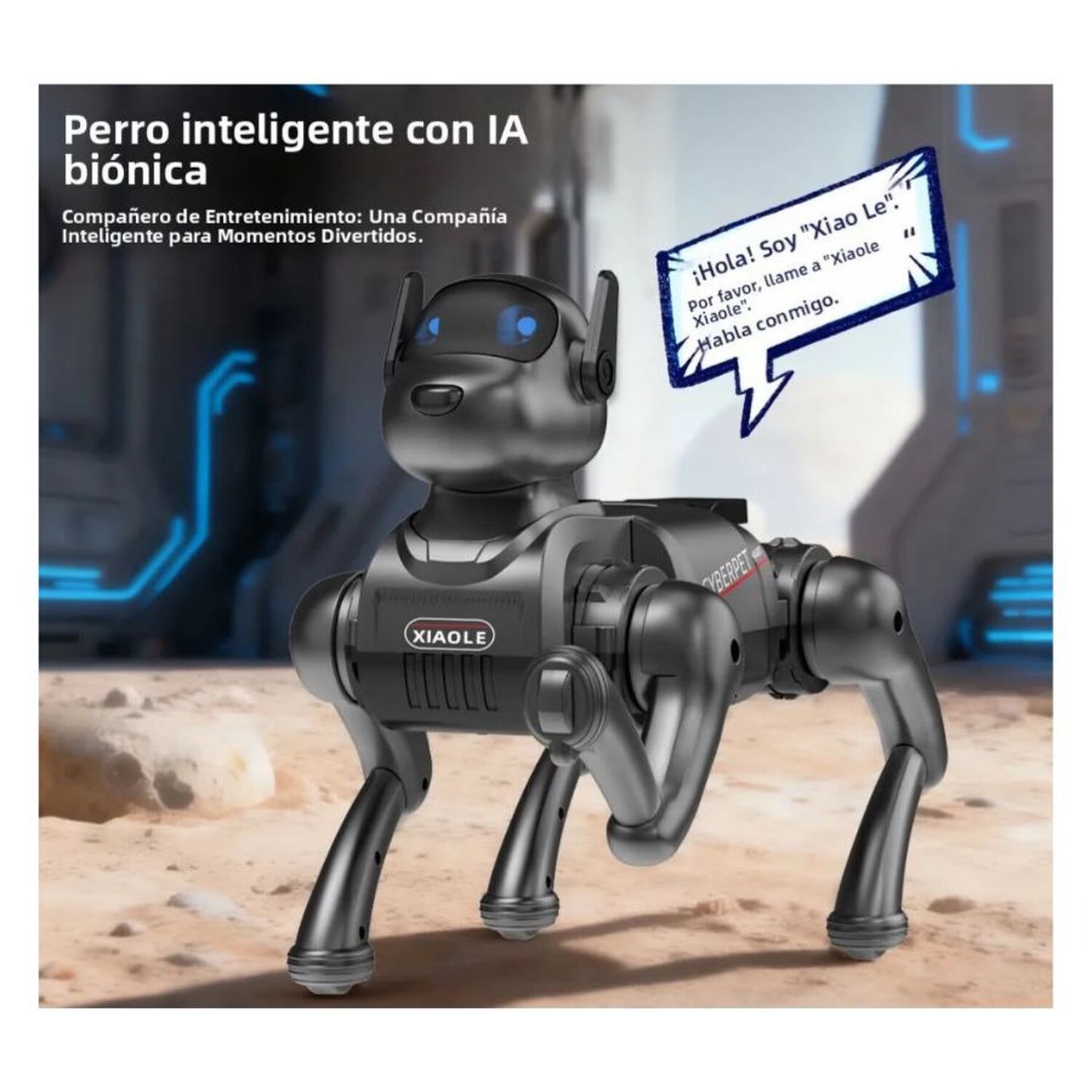 Perro Robot Rc Xiaole Control Remoto Luces Led Ni&ntilde;os image number 4.0