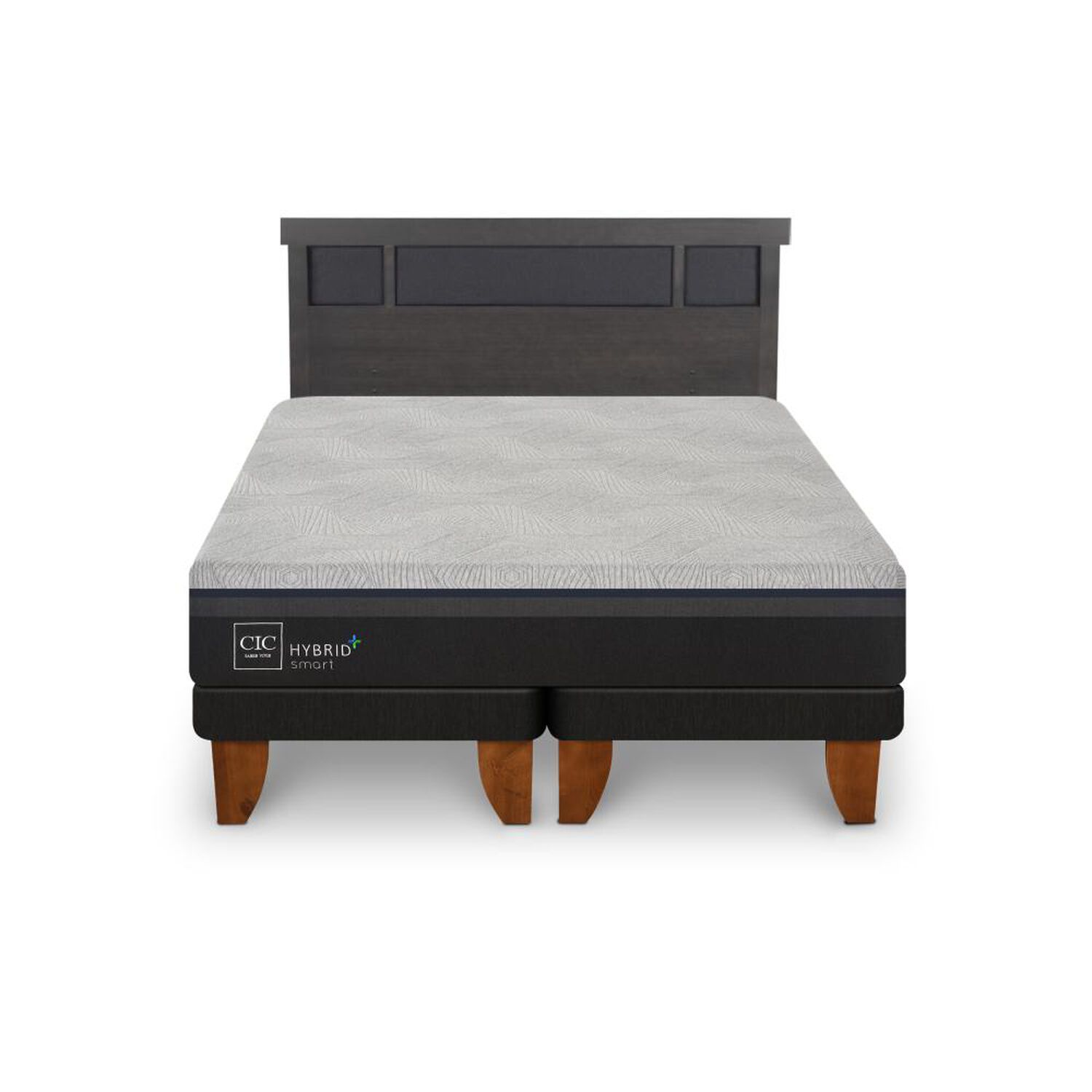 Cama Europea Cic Hybrid Plus / King / Base Dividida + Respaldo image number 0.0