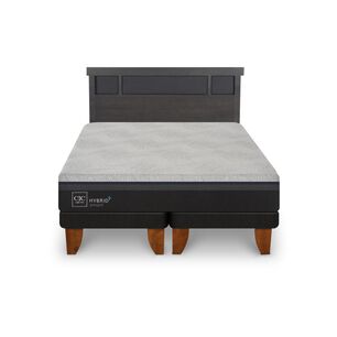 Cama Europea Cic Hybrid Plus / King / Base Dividida + Respaldo