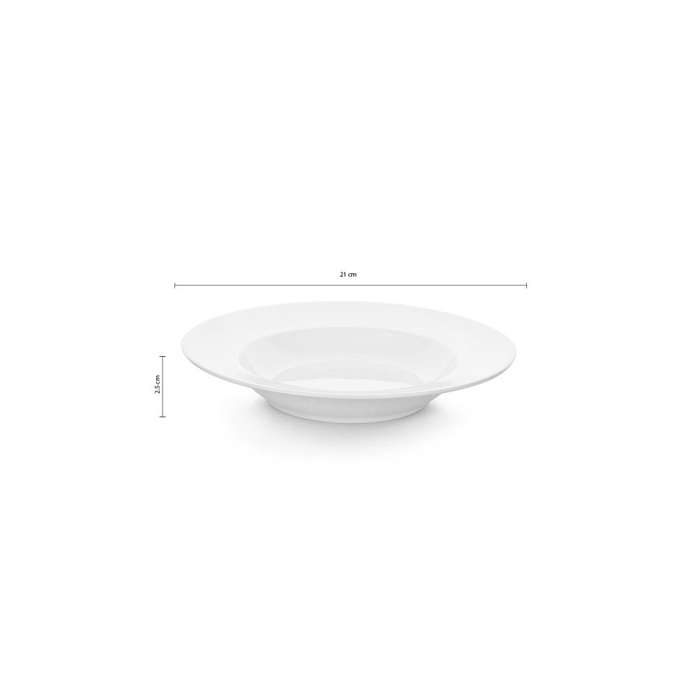 Set De 6 Plato Hondo Borde Grueso 21 Cm. Linea Tower image number 2.0