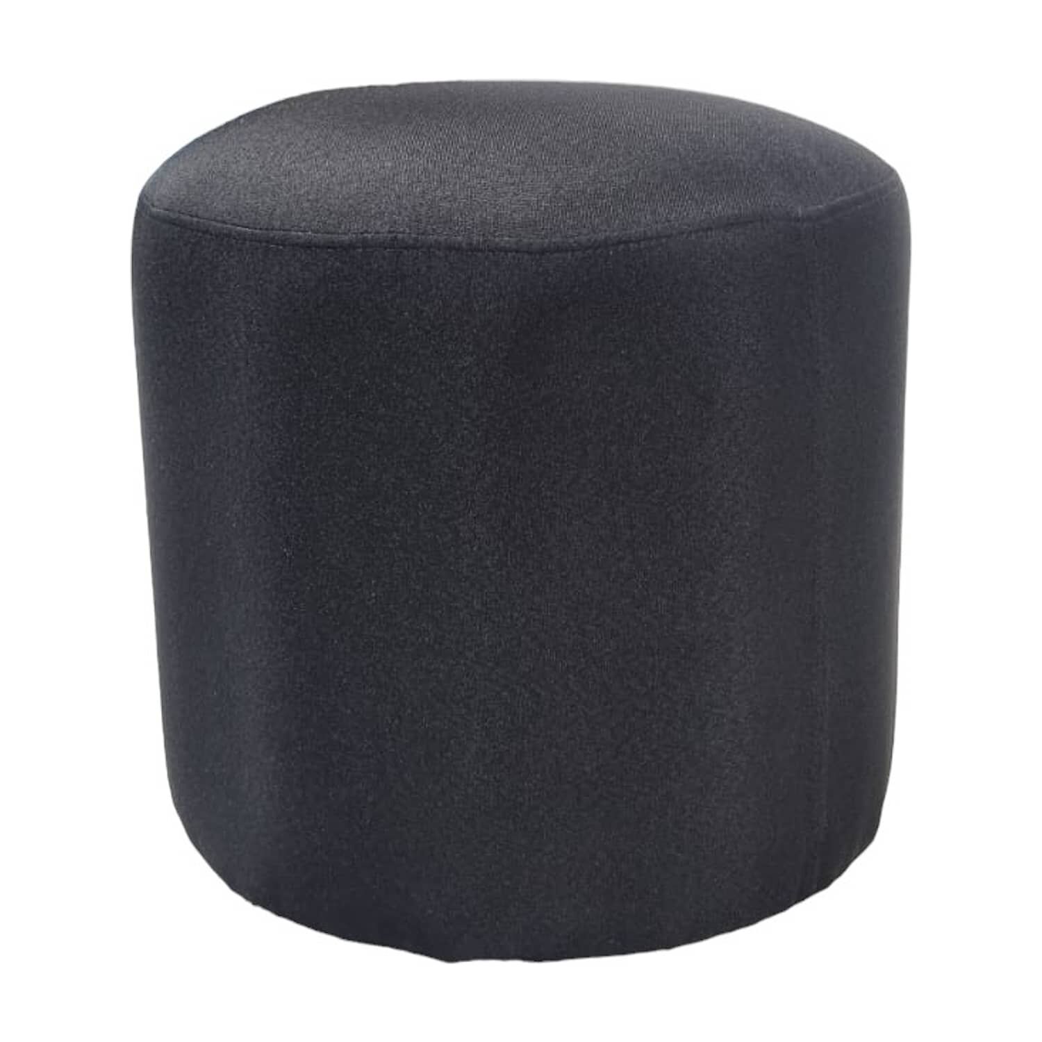 Pouf Redondo Lino Negro image number 1.0