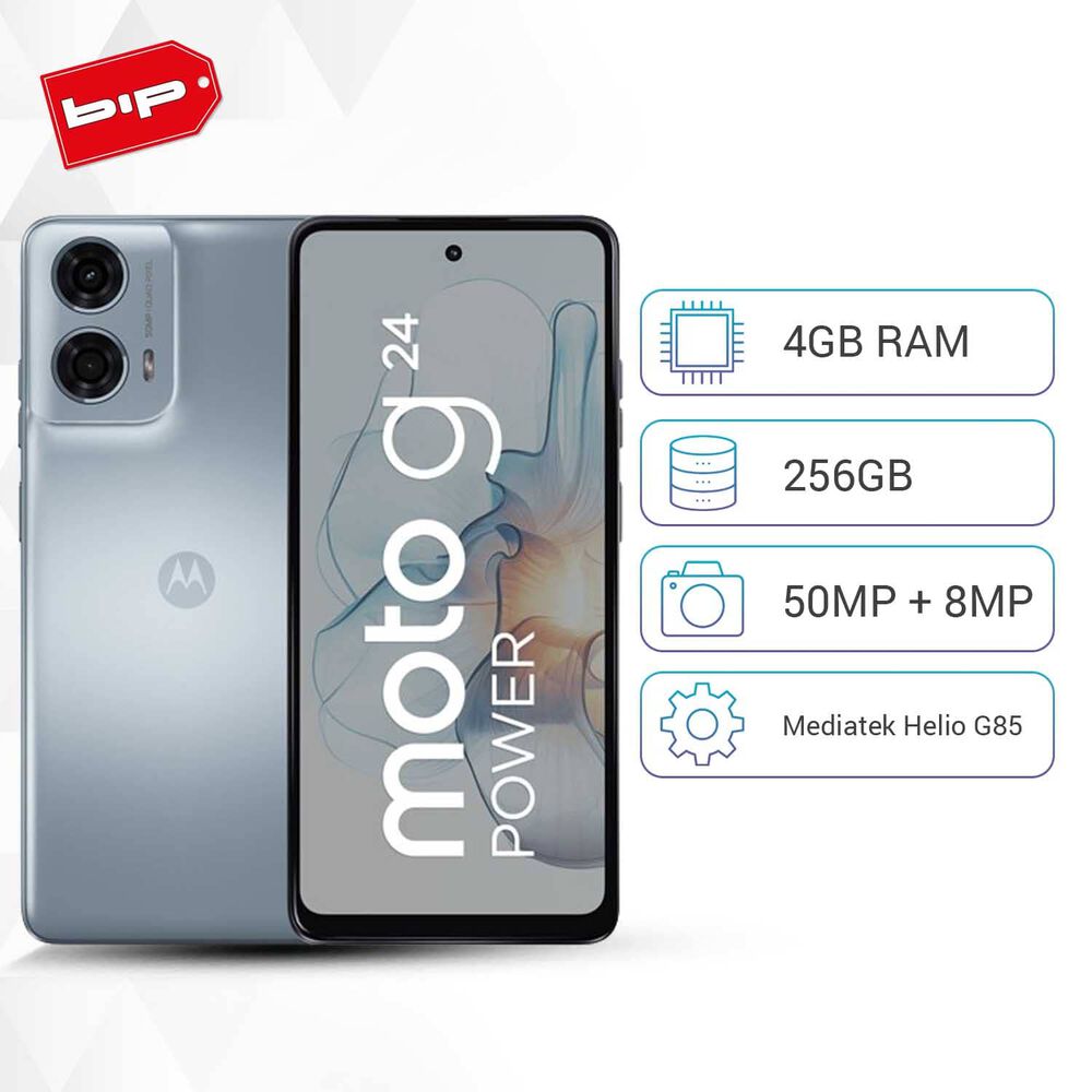 Moto G24 4gb+256gb Power Celeste Glaciar-nuevo image number 0.0