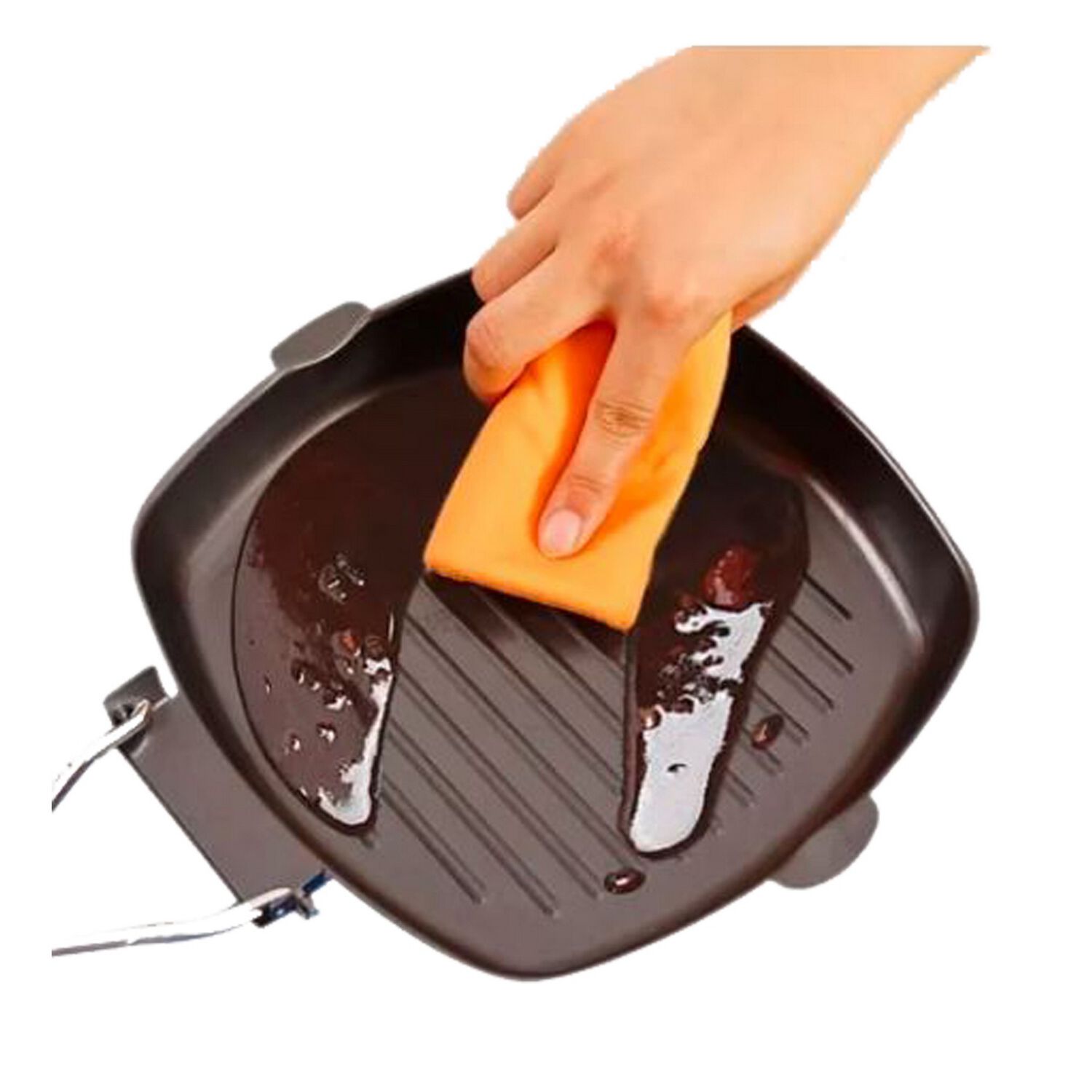 Sart&eacute;n Parrilla Cocina Grill Cuadrado Antiadherente 24 Cm image number 3.0