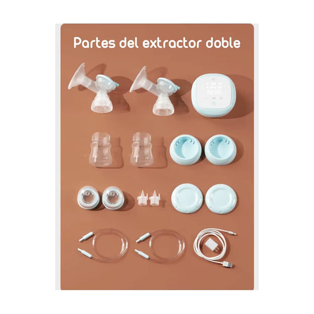 Extractor De Leche Doble Inalambrico Nevi By Lubabycas image number 3.0