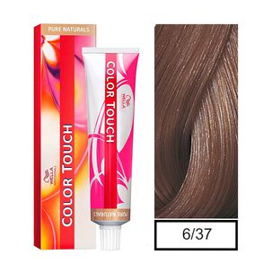 Tinte Para Cabello Wella Color Touch 6/37 Rubio Oscuro Dorado Marron 60ml
