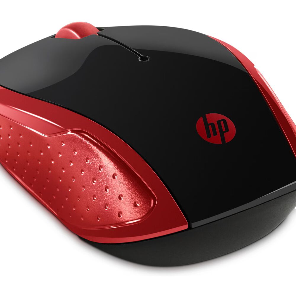 Mouse Hp 200 Inalámbrico Dongle Usb Rojo image number 1.0