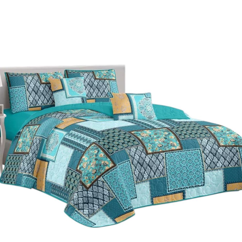 Cubrecama De Verano 2 Plazas Quilt + 2 Fundas De Almohada Cobertor Delgado Cmv-44 image number 0.0