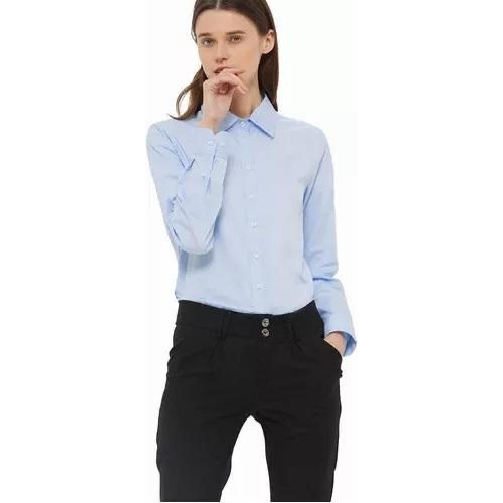 Blusa De Vestir Formal Para Mujer Para Trabajar Manga Larga image number 2.0