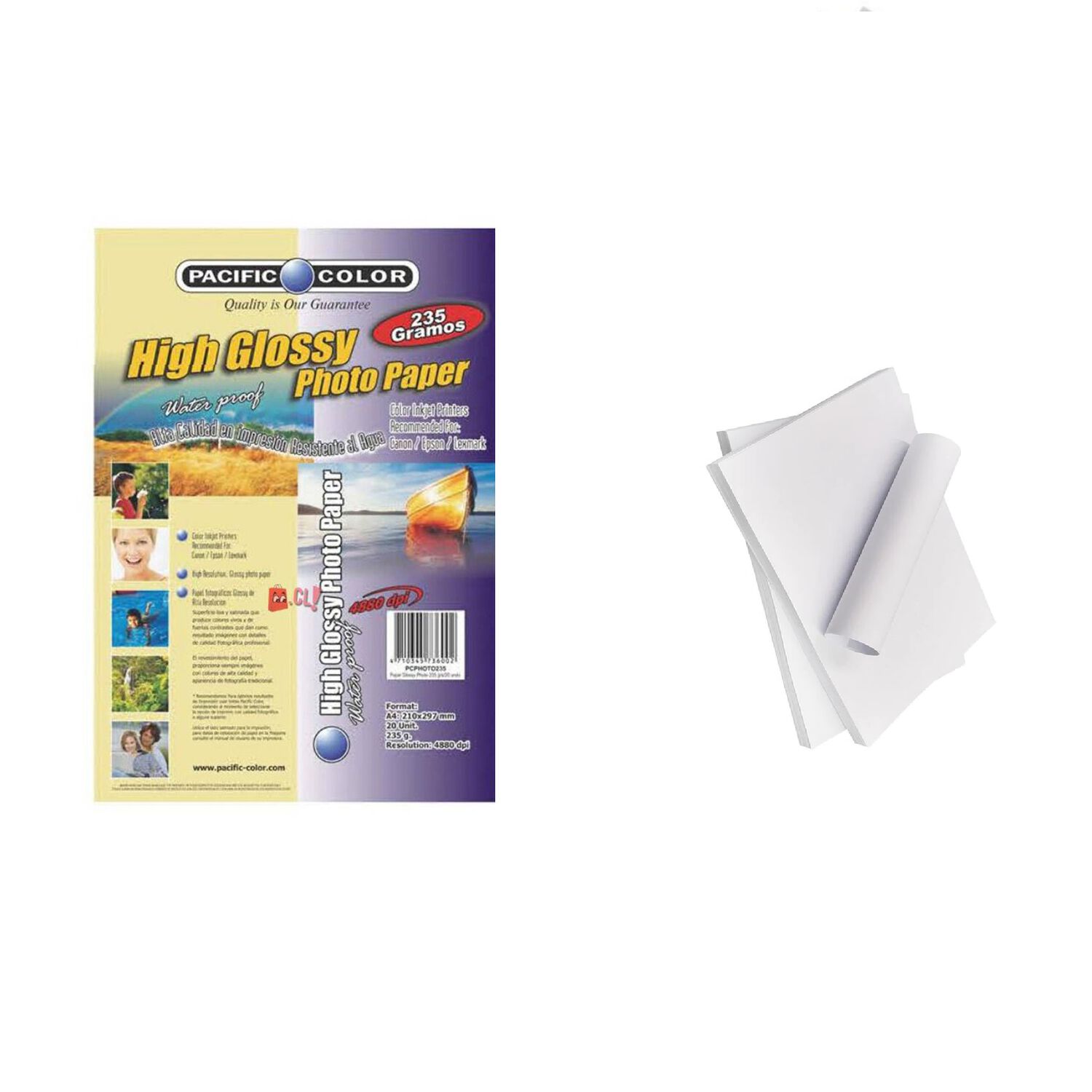 Papel Fotogr&aacute;fico Premium 235g High Quality - Pack 20 Hojas image number 1.0