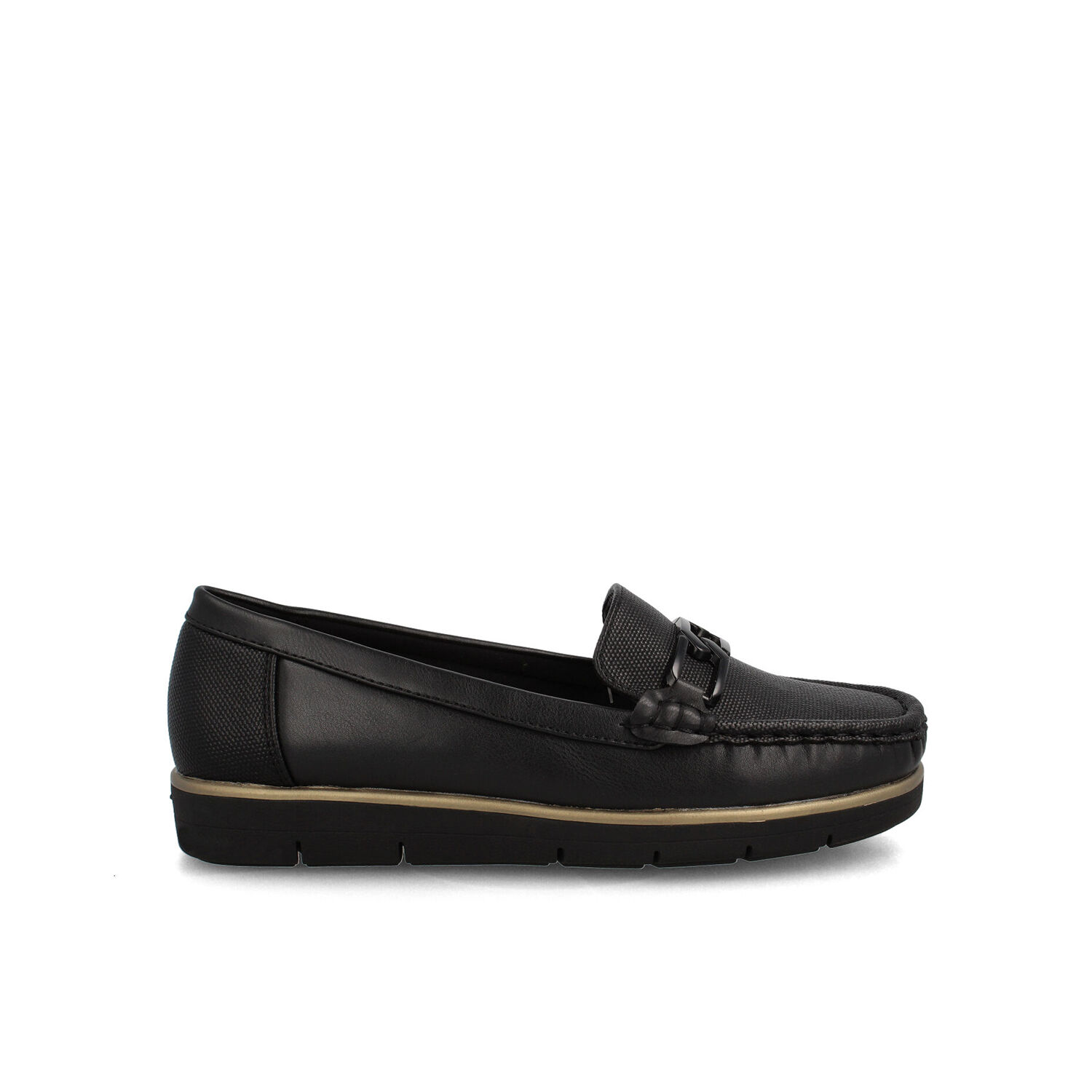 Mocasin Mujer Bata Flipi Negro image number 0.0