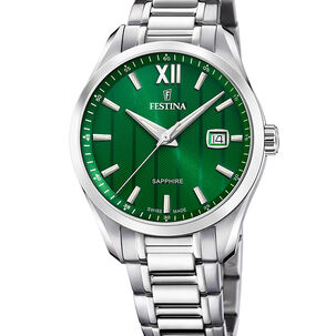 Reloj F20026/3 Festina Swiss Verde Hombre Acero Clásico