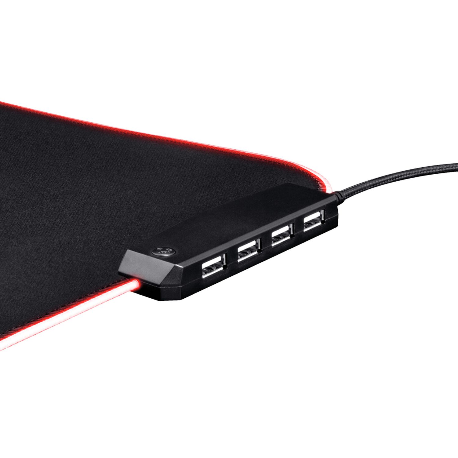 Mouse Pad Gamer Trust Glide L Rgb Con Hub Usb 4 Puertos image number 3.0