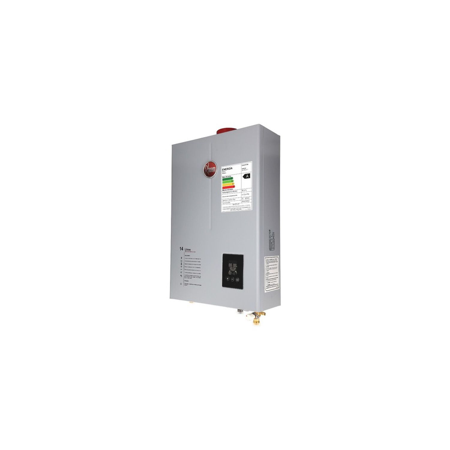 Calefont 14 Litros Gas Natural Tiro Forzado Ionizado Rheem image number 2.0