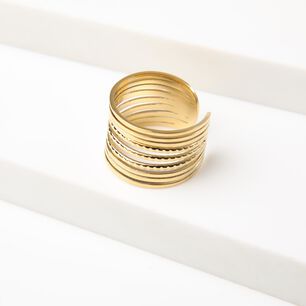 Anillo 19v69 Dorado Mujer Str295