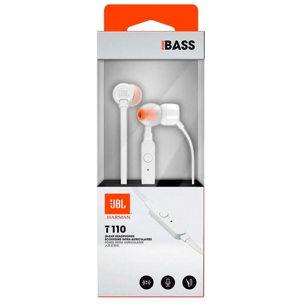 Audífono Tune Jbl T110 In-ear image number 1.0