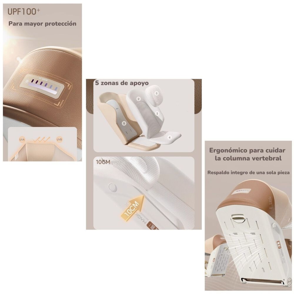 Coche De Paseo 360&deg; Magic Box F5 Blanco Lubabycas image number 4.0