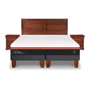 Cama Europea Cic Bee Comfort / King / Base Dividida + Set De Maderas