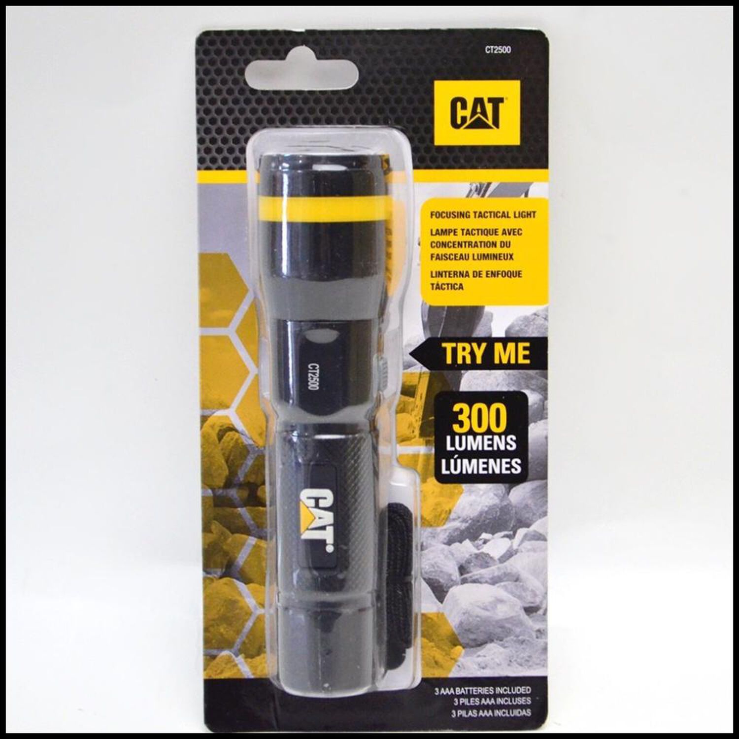Linterna Led Tactica Enfoque Regulable Cat Ct2500 Lumenes 300 image number 1.0