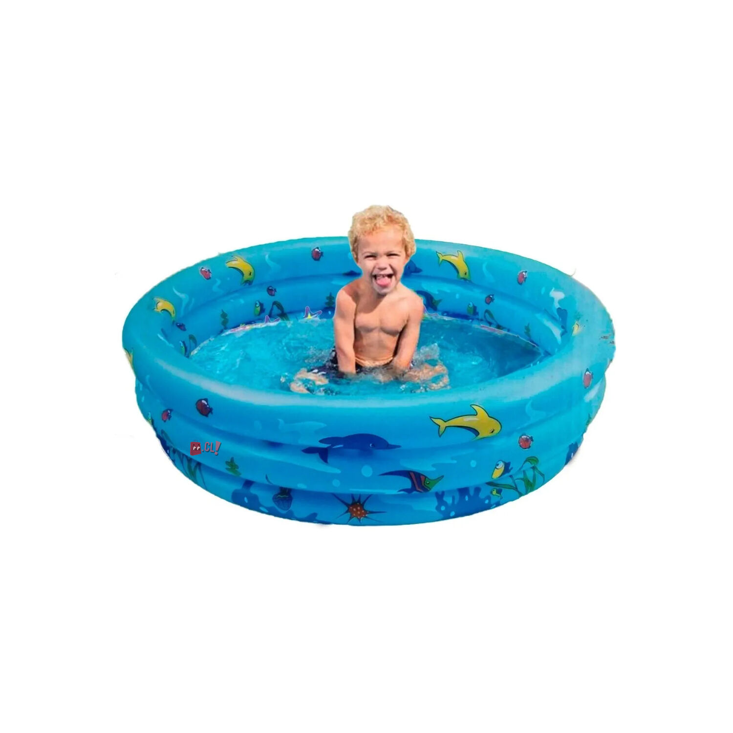 Piscina Inflable Redonda 100x35 Delfines - Ps image number 1.0