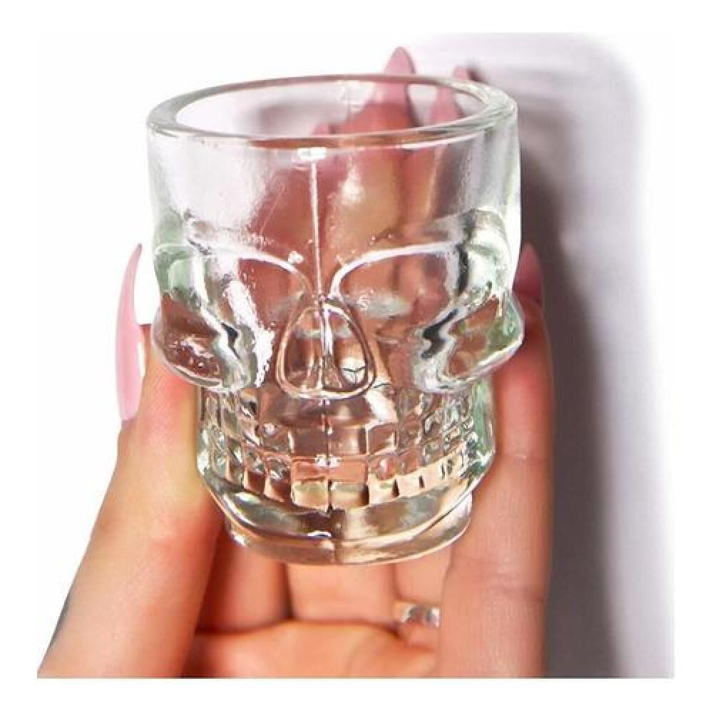 Set De 6 Vasos Vidrio Shot Calavera , Fiesta, Trago Tequila image number 3.0