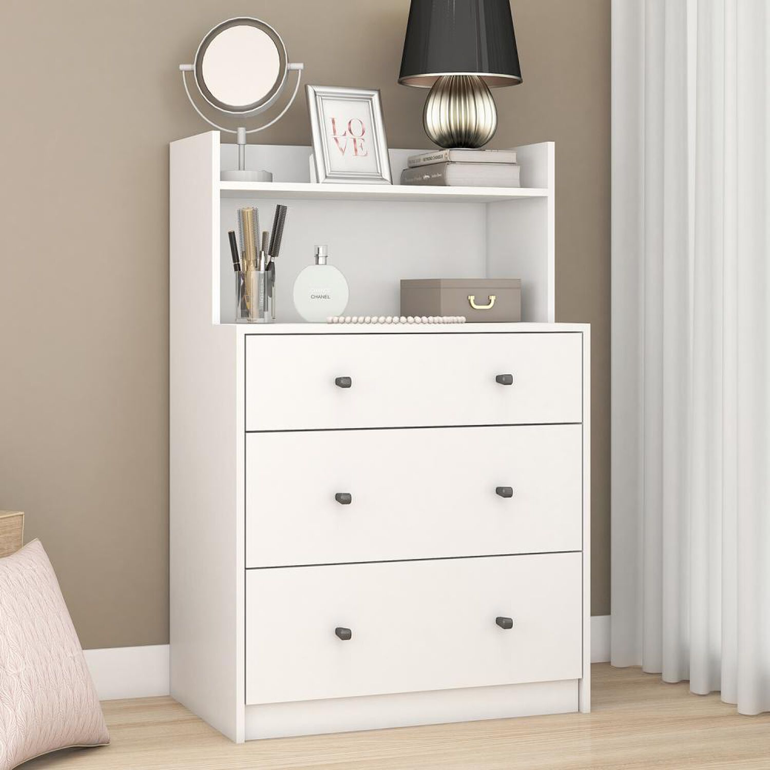 C&oacute;moda Vekka Home Comoda White / 3 Cajones image number 4.0
