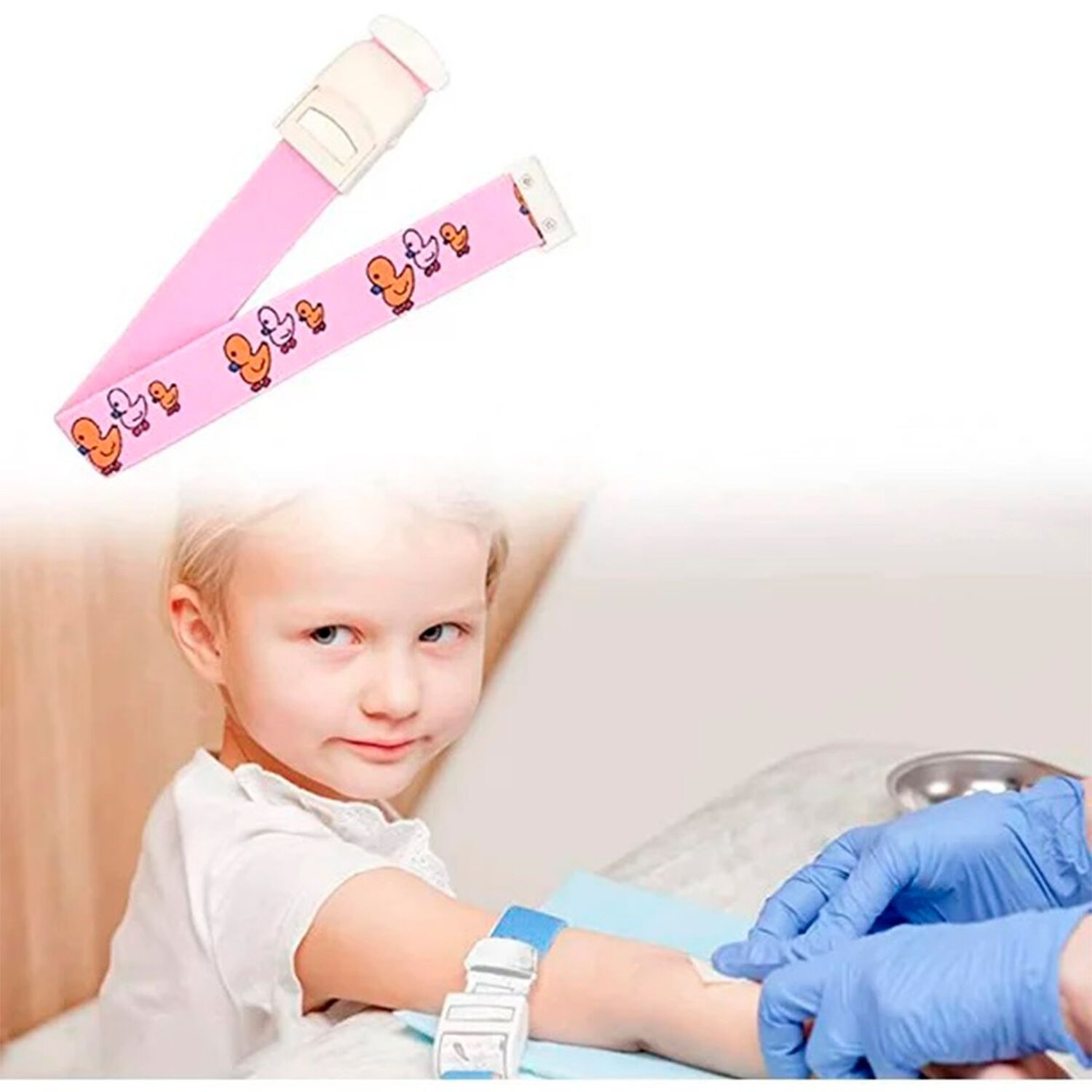 Ligadura Toma De Muestra Pediatrico Con Dise&ntilde;o Rosado image number 4.0