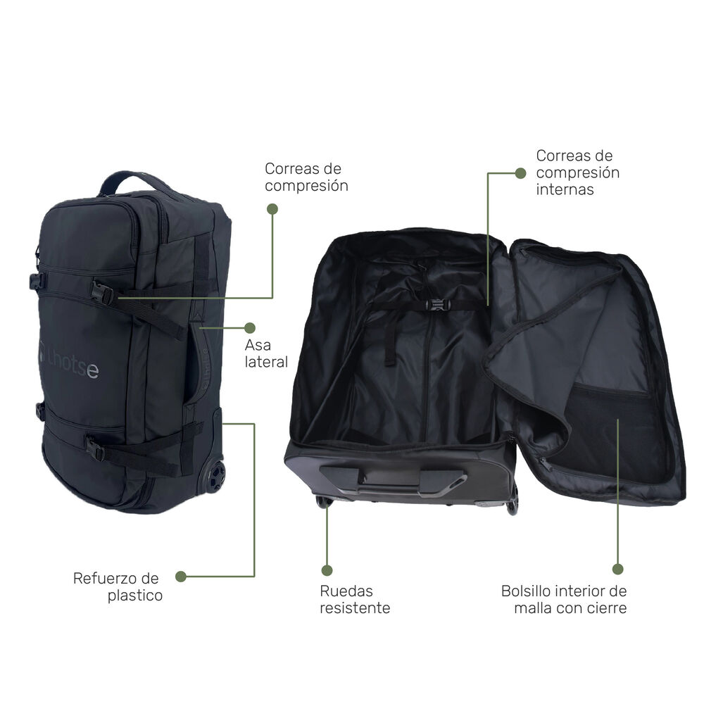 Maleta Bolso Trolly Expedition Duffel 70lts Black image number 3.0