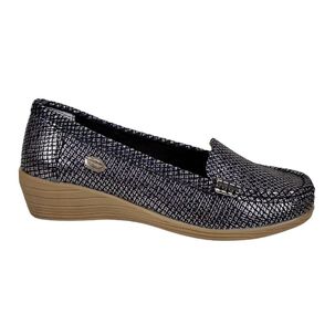 Mocasín Cuero Helen Negro Snake