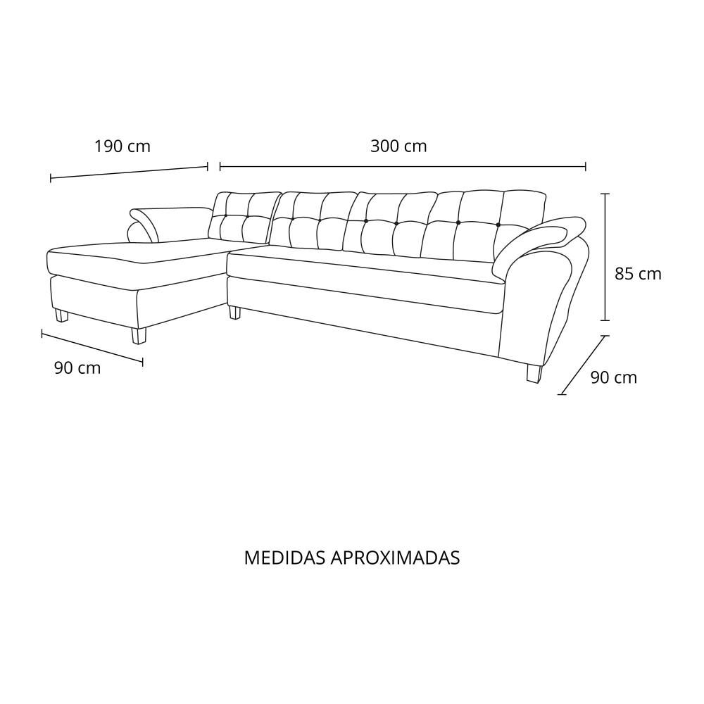 Sof&aacute; Seccional Izquierdo Living Factory Boston / 5 Cuerpos image number 7.0