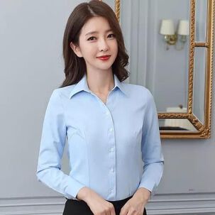 Blusa De Vestir Formal Para Mujer Para Trabajar Manga Larga