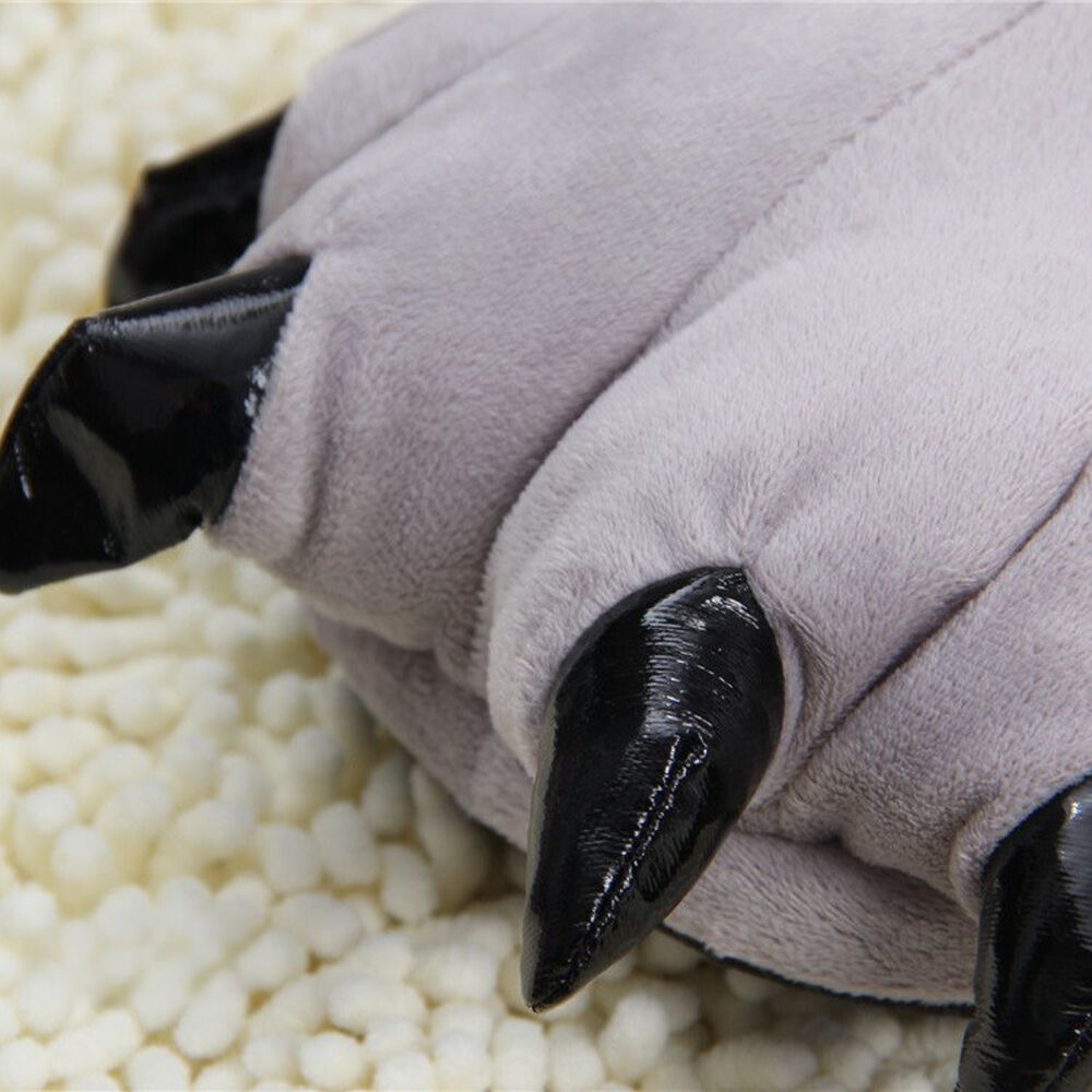 Pantuflas De Garra De Monstruo Suaves Y Cálidas Oso image number 3.0