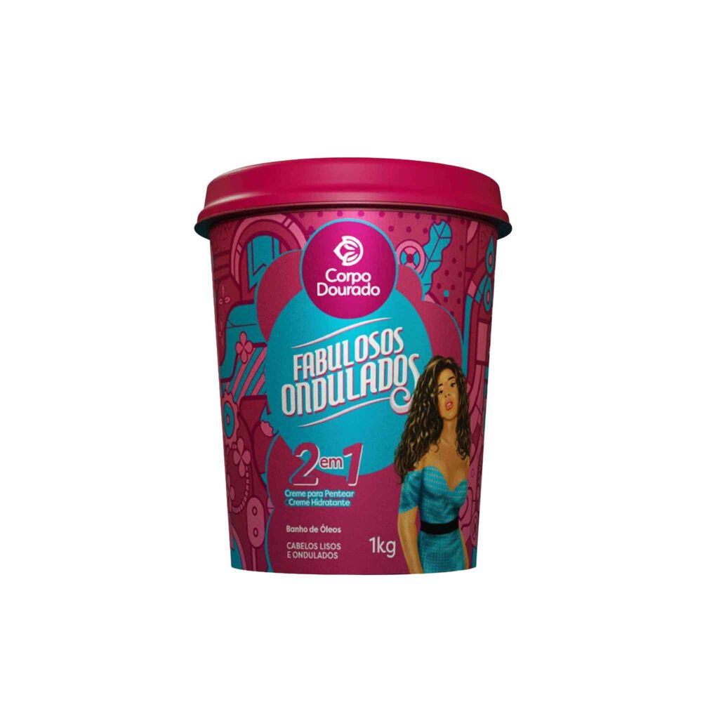 Crema Brasileña De Hidratacion Capilar 2 En 1 Ondulados Fabulosos 1 Kg image number 2.0