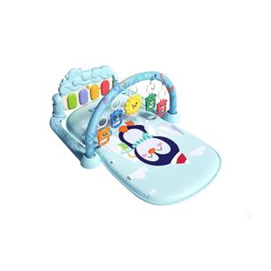 Gimnasio Musical Beb&eacute; Tapete Acolchado Piano Interactivo Ping&uuml;ino Azul