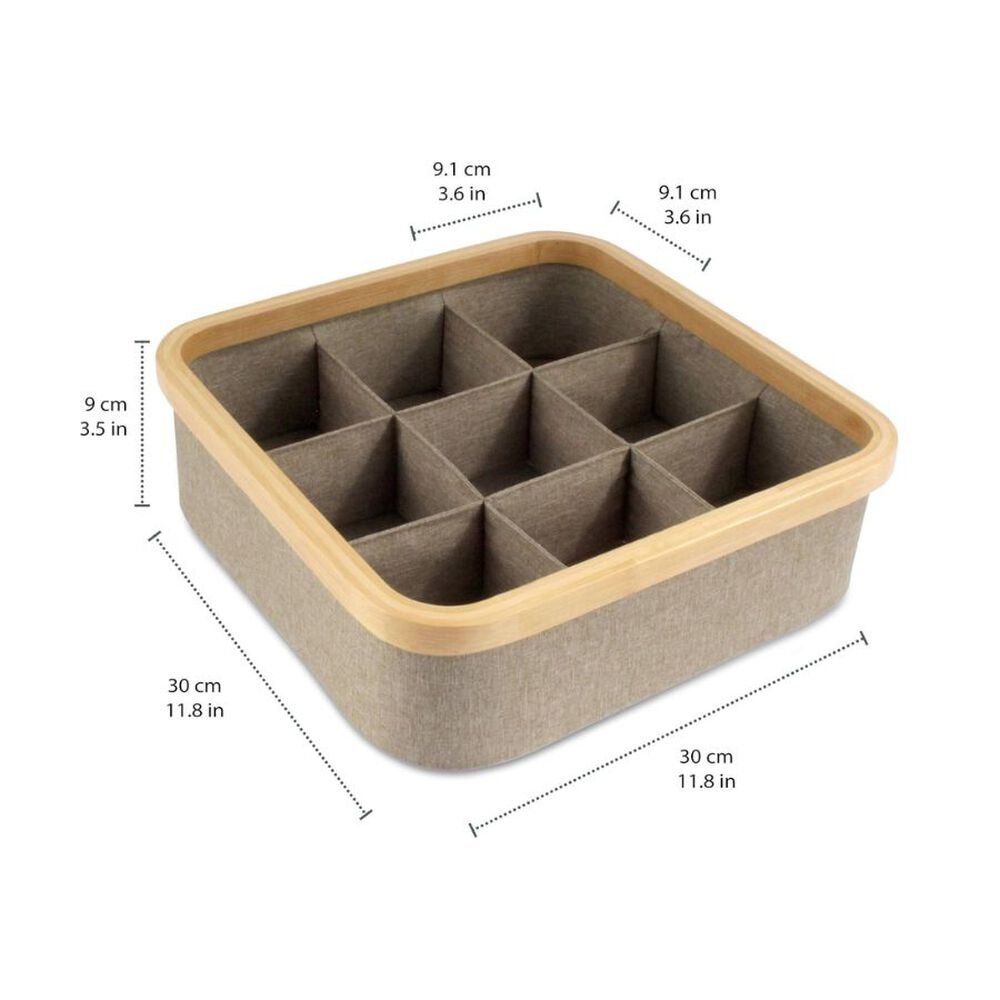 Cesta Organizadora 9 Espacios Gris image number 2.0