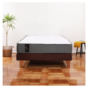 Cama Europea Zen Best 1.5 Plaza Tela Velvet Chocolate