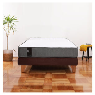 Cama Europea Zen Best 1.5 Plaza Tela Velvet Chocolate