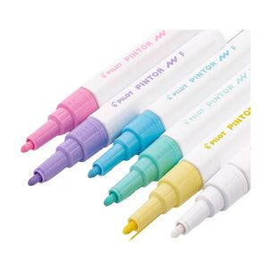 Set 6 Marcadores Pintor Pastel Con Punta Fina