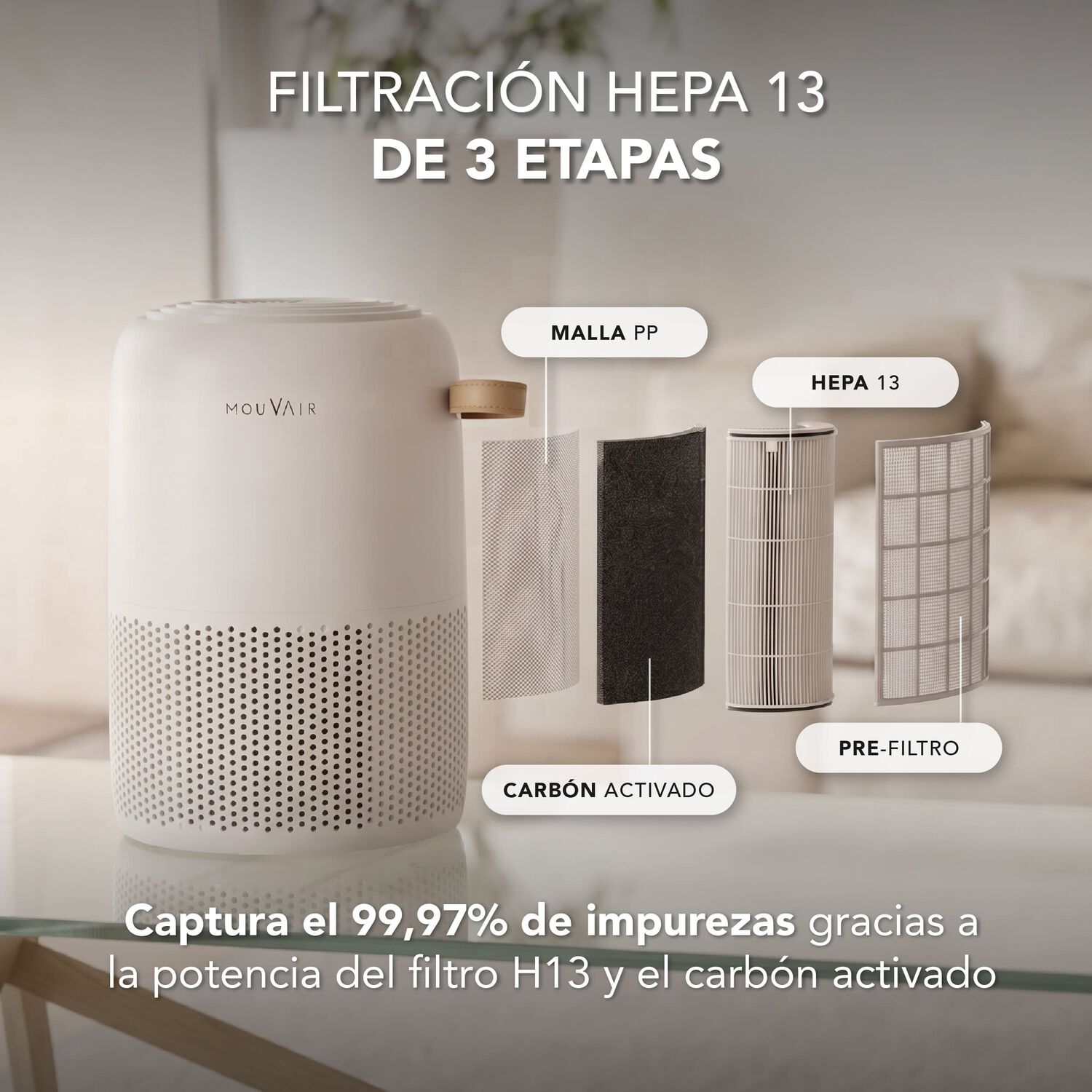 Purificador De Aire Mouvair Vital image number 2.0