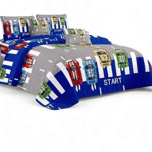 Cubrecama De Verano 1.5 Plazas Quilt + 1 Funda De Almohada Cobertor Delgado Qvr1-92