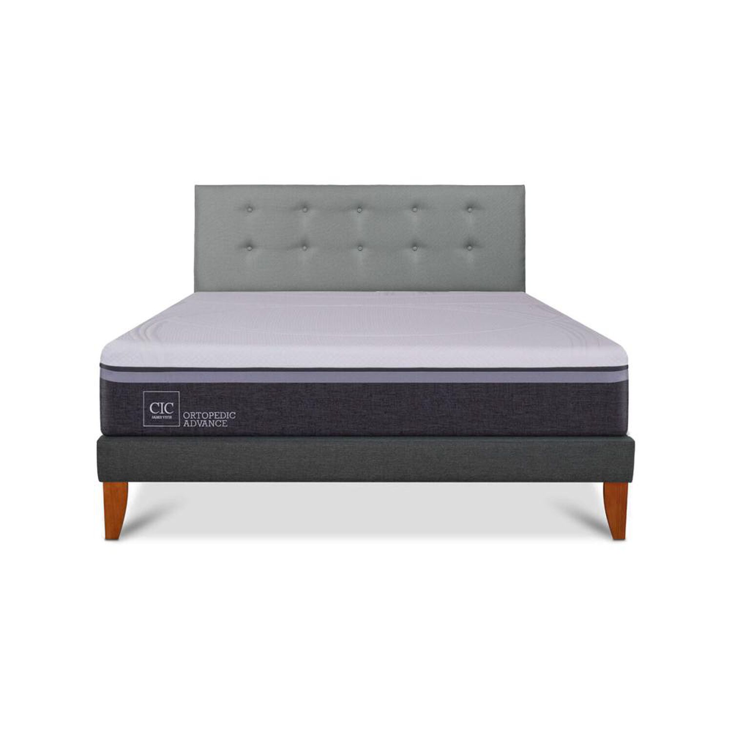 Cama Europea Cic Ortopedic Advance / King / Base Normal + Respaldo image number 0.0