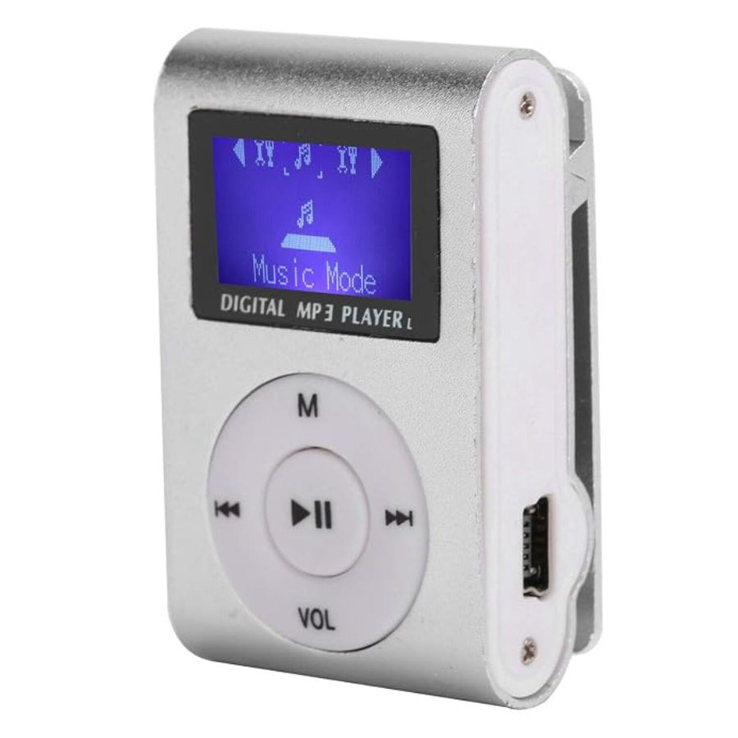 Reproductor Mp3 Digital Clip Met&aacute;lico Con Pantalla Lcd image number 2.0