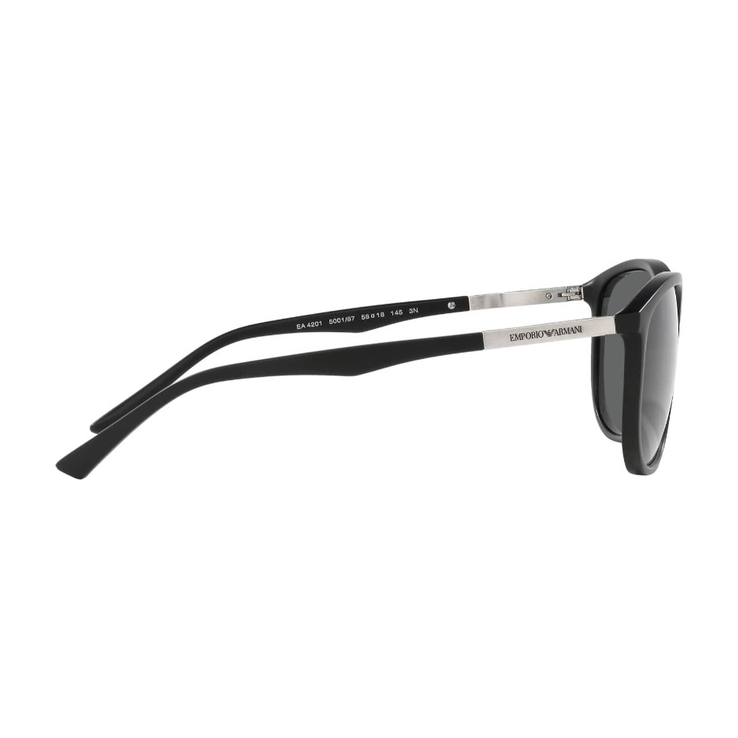 Lentes De Sol Matte Black Emporio Armani image number 9.0
