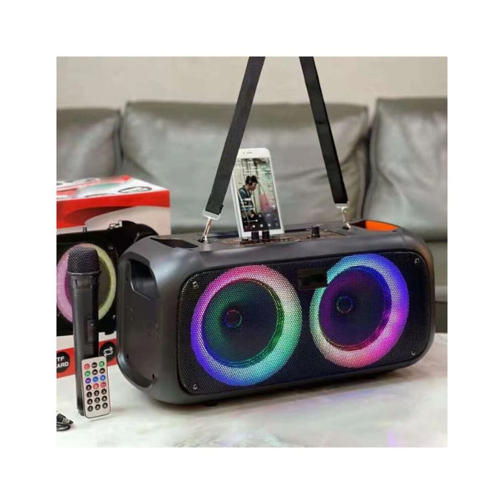 Parlante Bluetooth Con Luces Led Y Micrófono Con Cuerdas image number 2.0