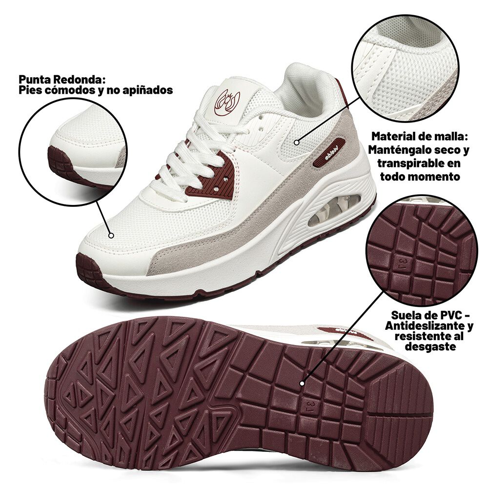 Zapatilla Urbana Casual Mujer Deportiva Clasico Weide Tfa302 image number 7.0